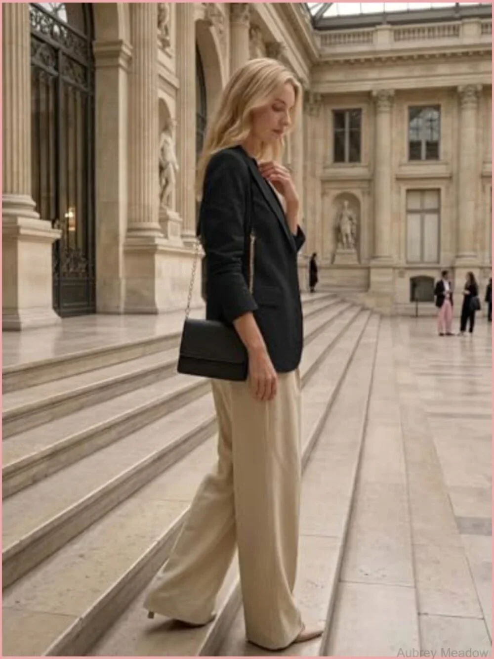 Linen Blazer Women Lightweight Breathable Long Sleeve Business Casual Work